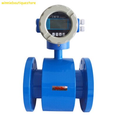 Magnetic Flow Meter Water Flow Meter Electromagnetic 24V PTFE DN80 3'' DN100 DN50