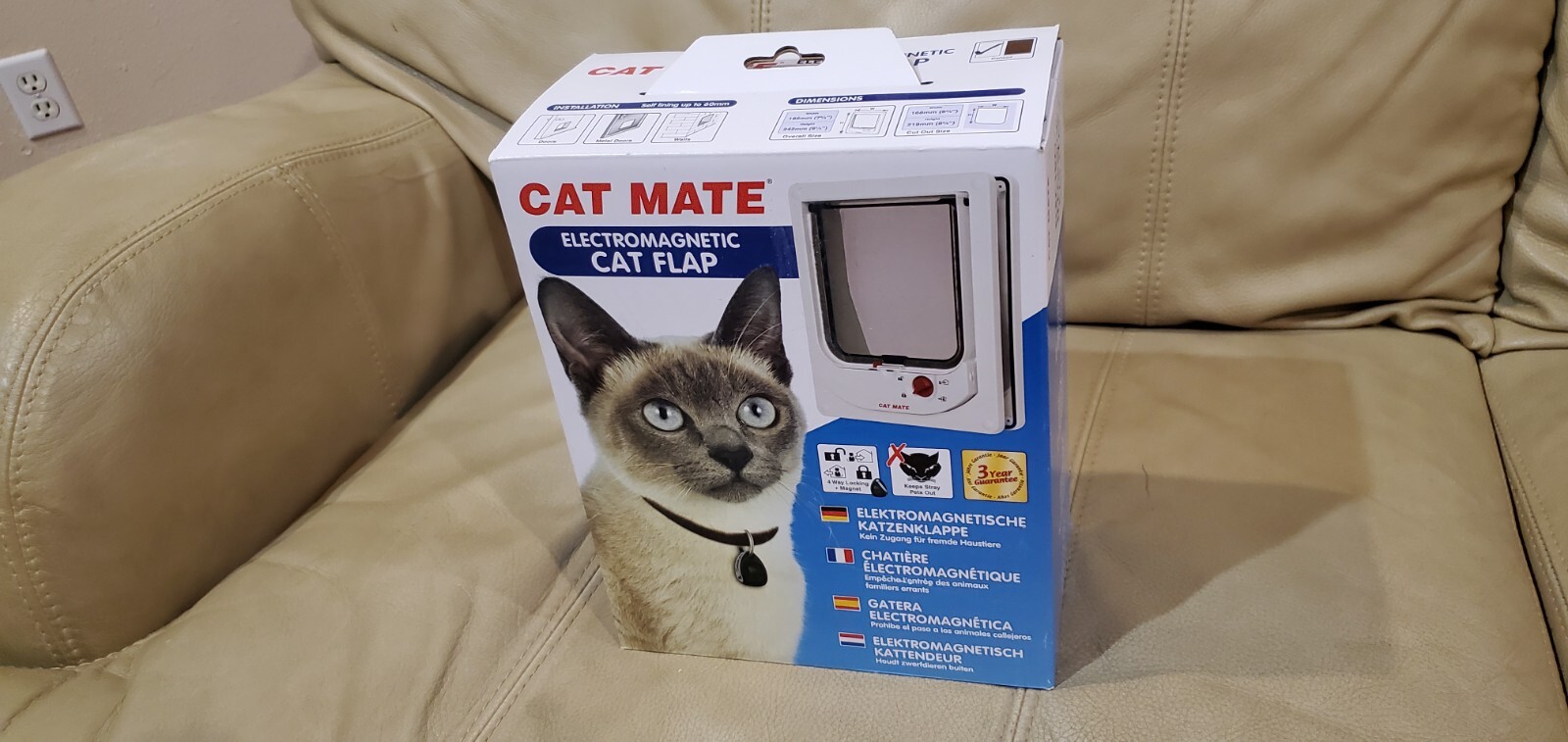 New! Cat Mate Cat Flap, White eBay