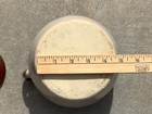 Vintage USA Marked Two Toned Glazed Pottery Bean Pot with Lid Single Handle — photo 7