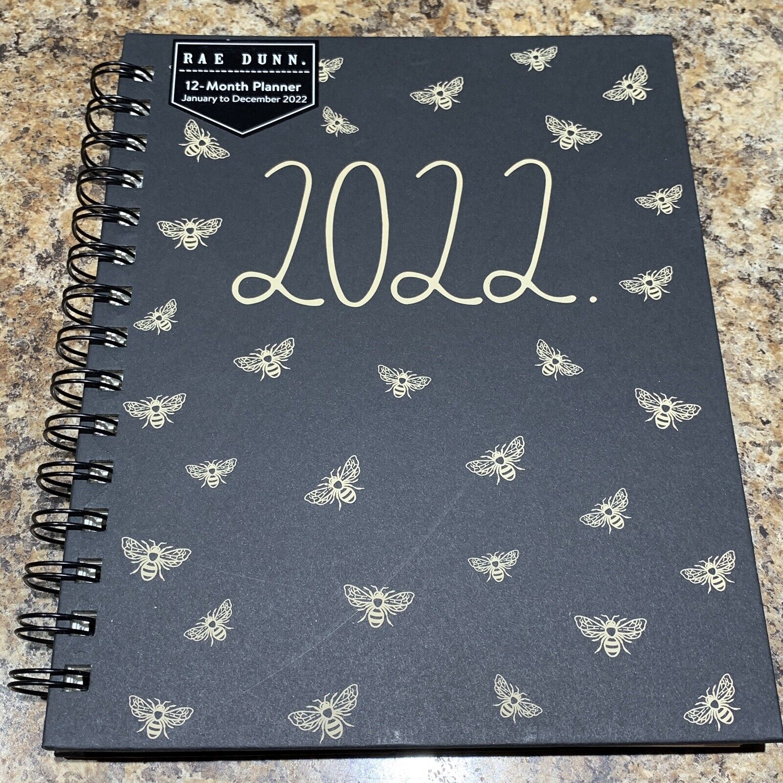 Rae Dunn 2022 Planner January New color to Agenda Cheap mail order shopping Weekly Monthly December 7x8 Bumblebees