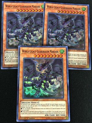 YUGIOH WORLD LEGACY GUARDRAGON MARDARK MYFI-EN048 1ST SUPER X3 (NM)