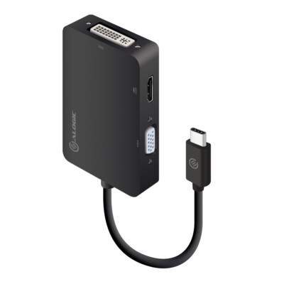 Alogic UCVGDVHD-ADP Alogic Adapter USB-C 3In1       -> HDMI VGA          schwarz