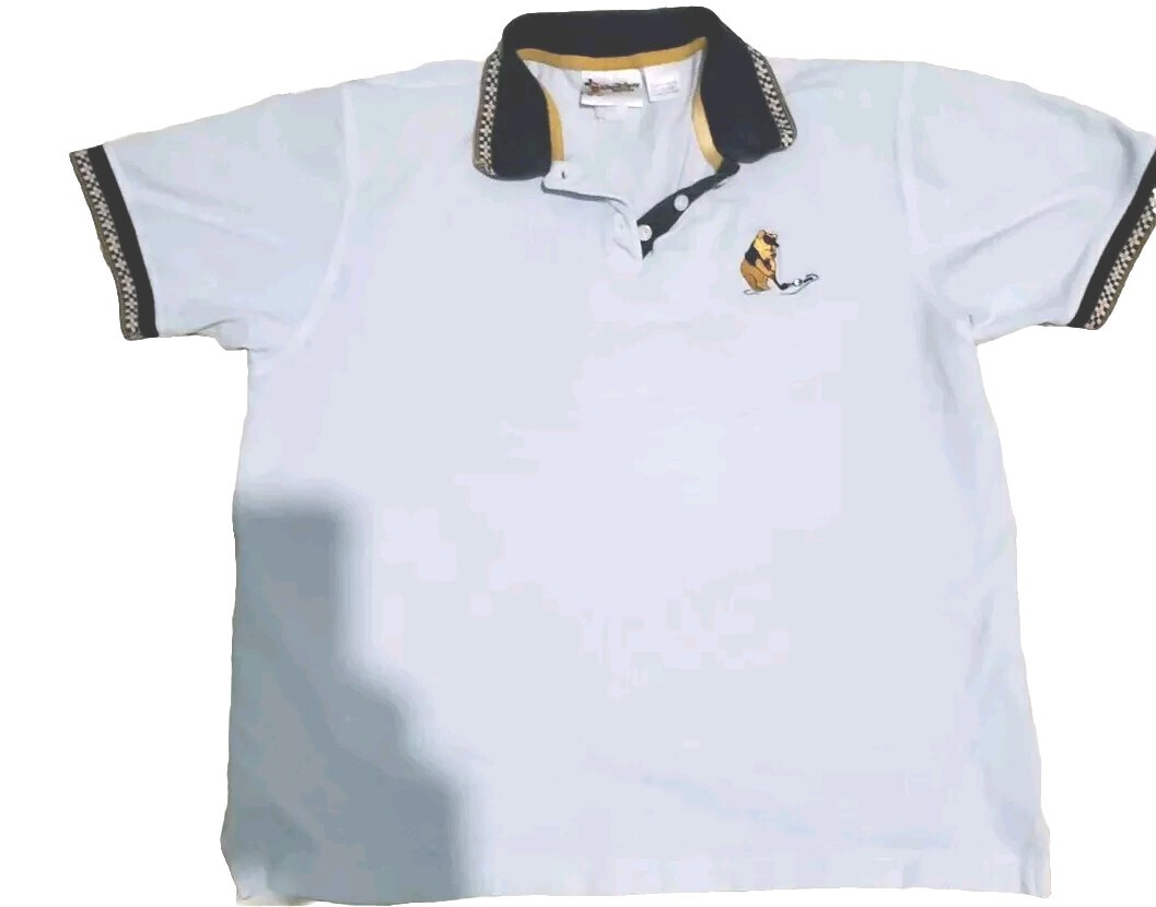 VTG Disney World Womens Medium Winnie the Pooh Embroidered Golf Polo Shirt