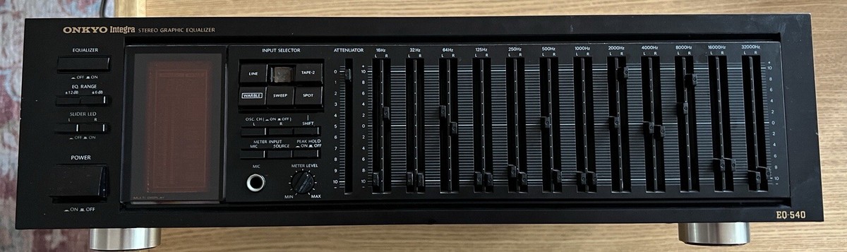 Onkyo EQ-540 Stereo Graphic Equalizer (1988-92) Rare | eBay Onkyo EQ-540 Stereo Graphic Equalizer (1988-92) Rare | eBay