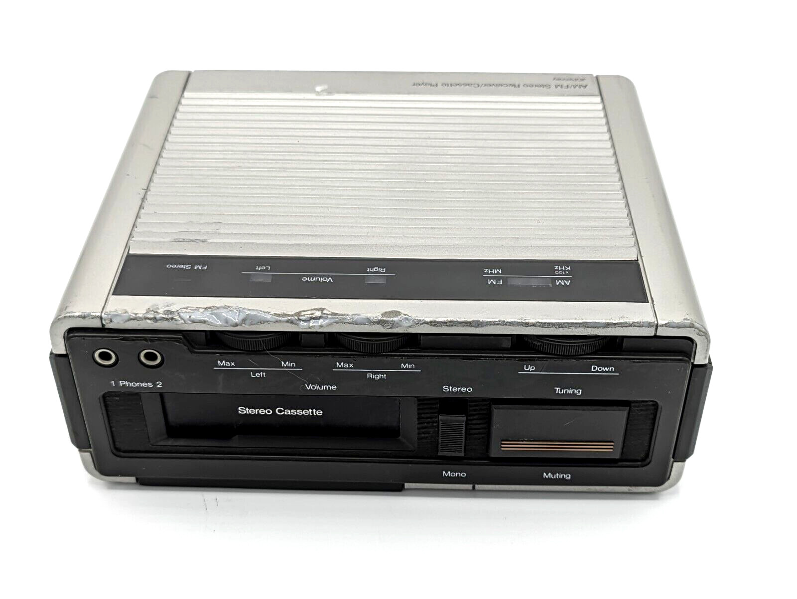 JCPenny Portable Cassette Player & Radio - Model 681-6010 - New Belts - WORKING!