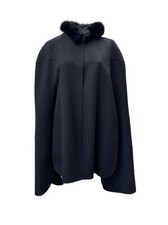 Marina Rinaldi Women's Black Trama Button Closure Coat Size 22w/31 Nwt