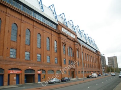 Foto 6x4 Haupteingang Ibrox Stadium Heim der Glasgow Rangers c2009