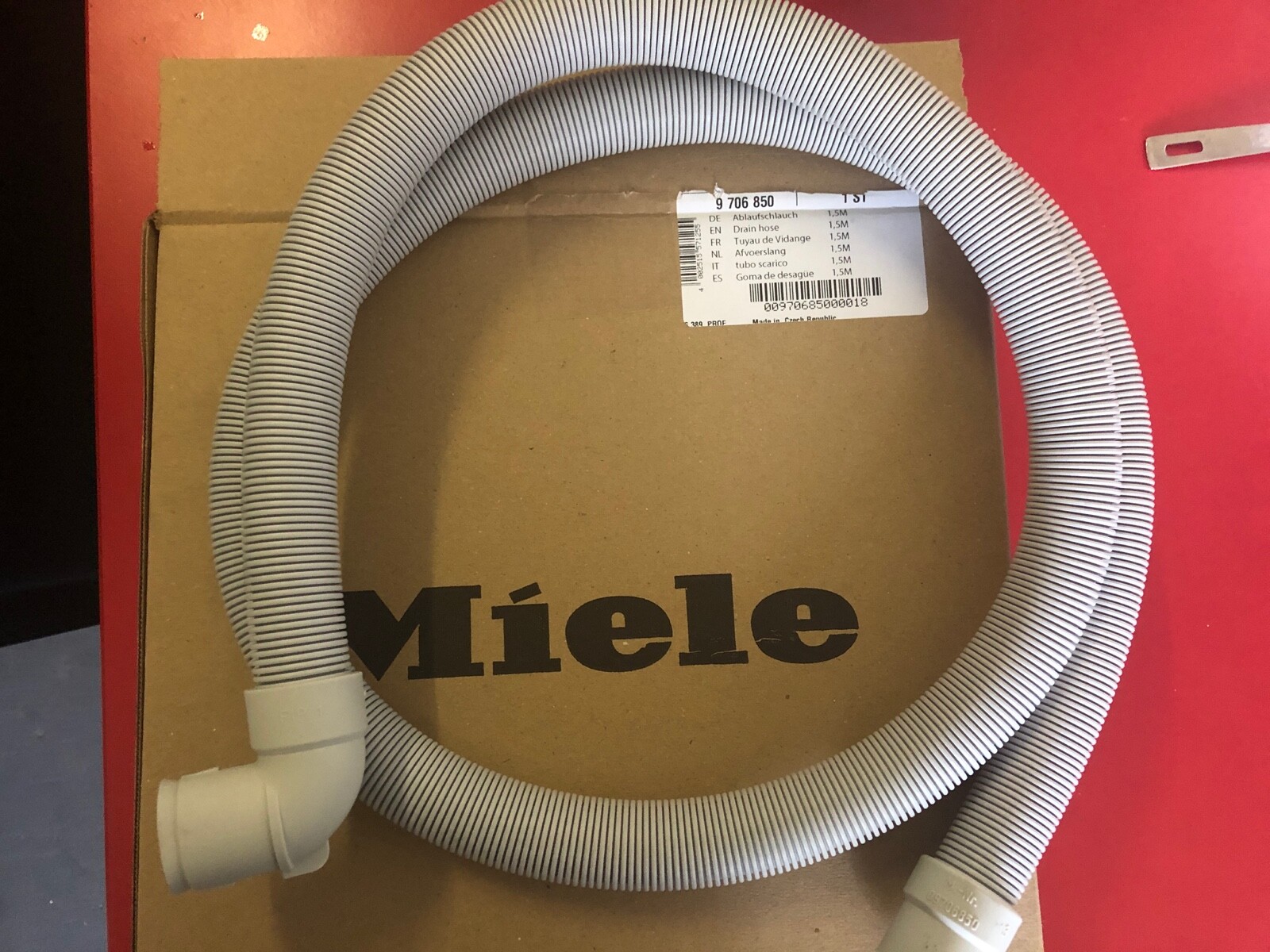 MIELE Dishwasher Drain Hose G 863 SCVI G 692 SC PLUS G670 SC G665 G638