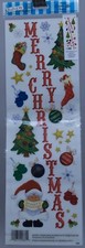 E-Z Rub-On Merry Christmas Border Santa Tree Transfer Scrapbook NEW
