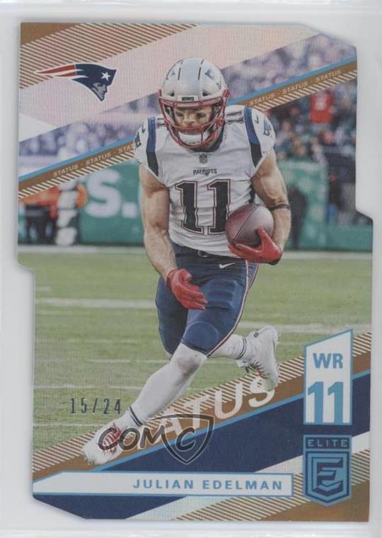 2019 Panini Donruss Elite Status Die-Cut /24 Julian Edelman #77