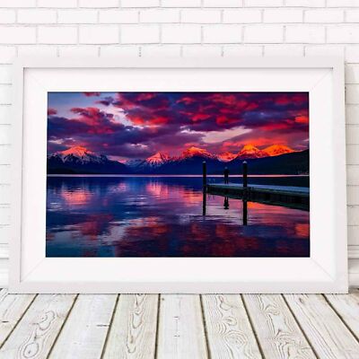 501243 SUNSET PARADISE - Mountains   *** 36x24 WALL PRINT POSTER
