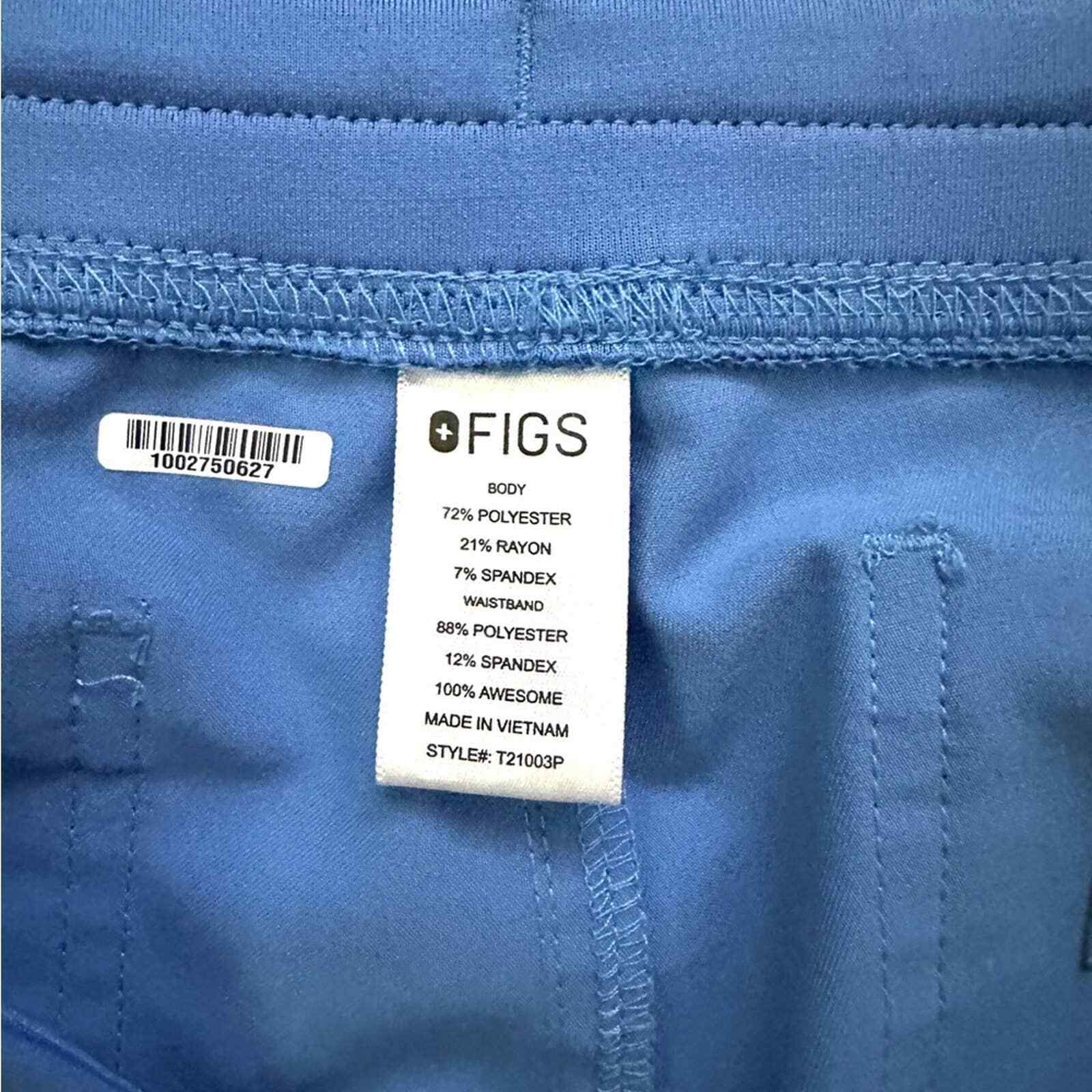 Figs XL PETITE Ceil Blue Livingston Basic Scrub Pants Women's Nursing