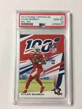 2019 PANINI CHRONICLES KYLER MURRAY #3 NFL 100 ROOKIE CARDINALS PSA 10 GEM MINT