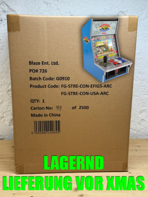 Blaze Evercade Alpha Street Fighter Bartop Arcade Konsole BRANDNEU! mit 6 Games!