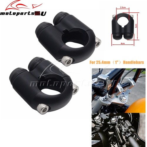 Interruptor momentáneo de luz de giro de control manual de 2 botones para barras Harley Café Racer de 1" - Imagen 3 de 9