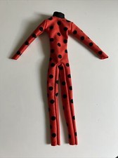 Miraculous Tales of Ladybug Marinette Muñeca Roja Conjunto Leotardo Barbie Lunares