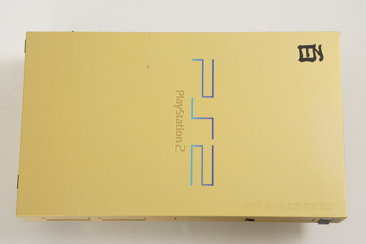 PS2 Playstation2 HYAKUSHIKI GOLD Console SCPH-55000 GU Only PS2 Playstation2 HYAKUSHIKI GOLD Console SCPH-55000 GU Only