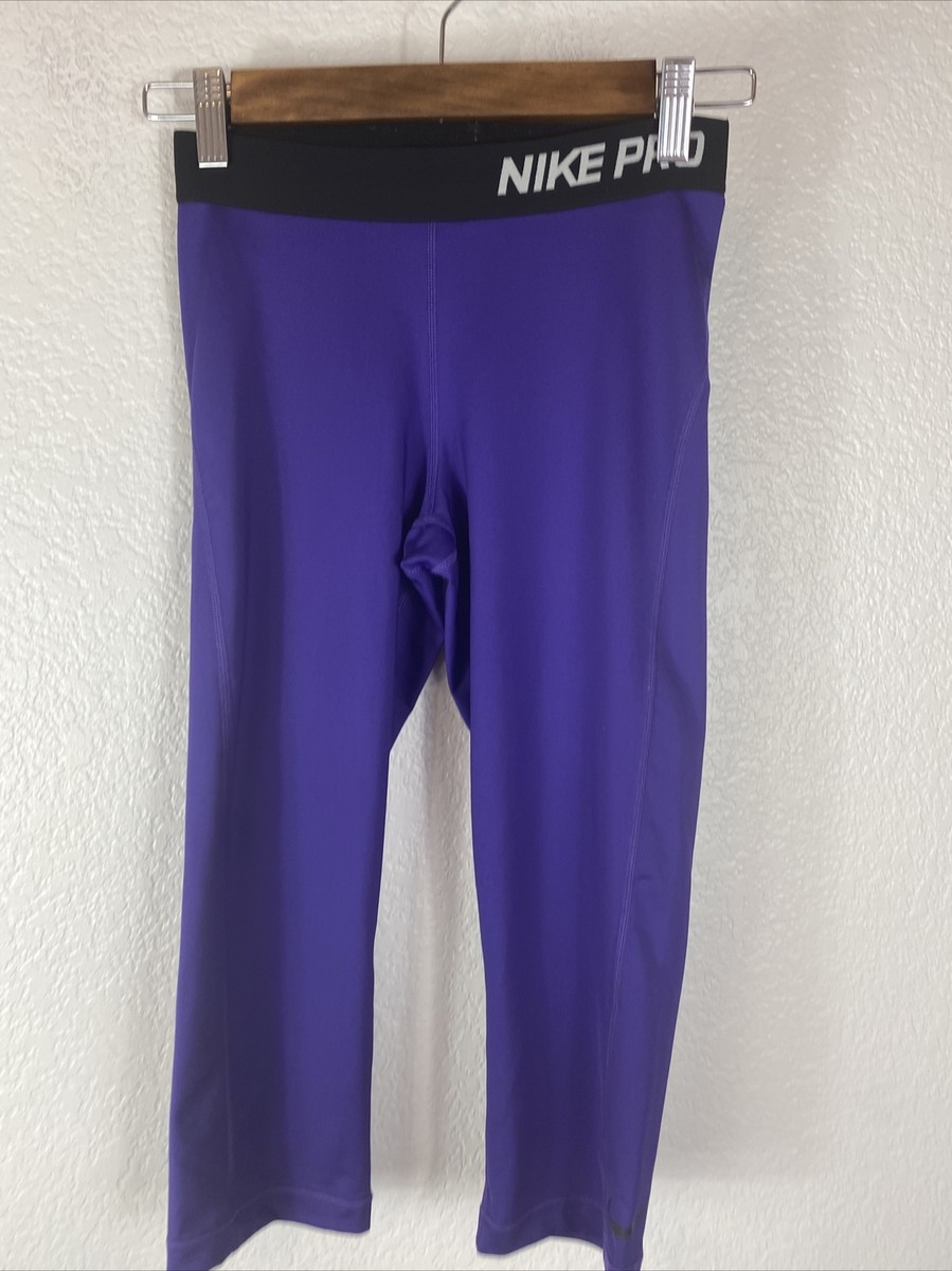 nike pro leggings purple