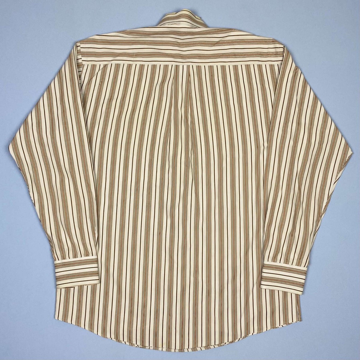 Burberry London Men's Striped Dress Shirt Size Medium Made In USA