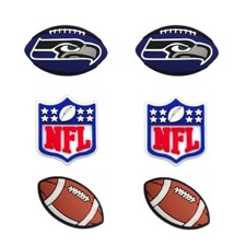 NFL Seattle Seahawks Football Team For Crocs Shoe Charms Jibbitz - 6 pieces