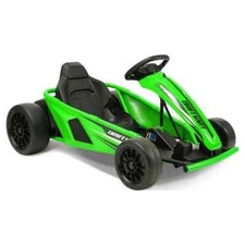 Drift Go Kart Ride On 24V Battery-Powered Vehicle, Ages 8 , Green