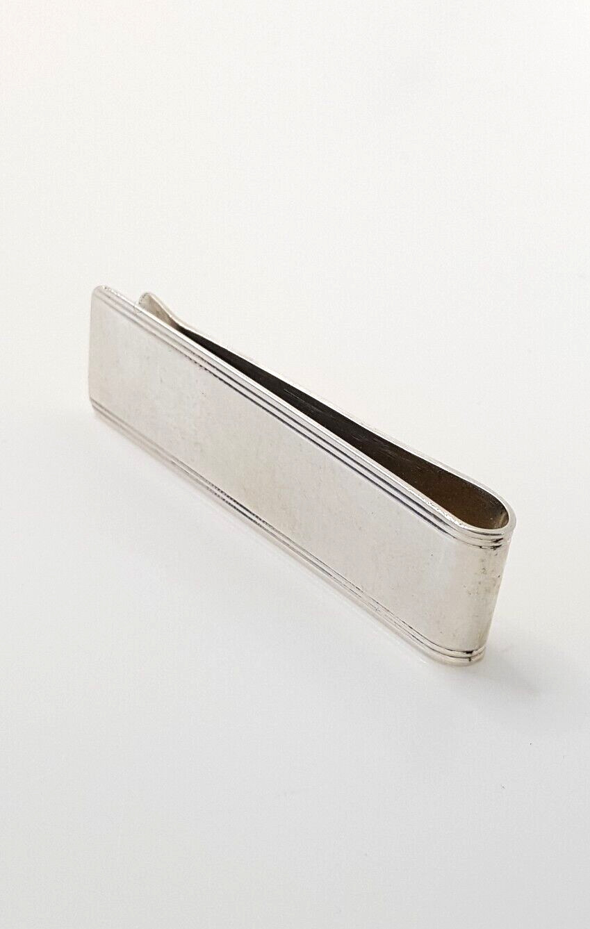 Fully UK Hallmarked Solid Silver Money Clip 925 S… - image 13