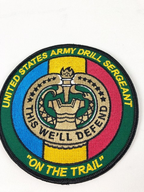 1 United States Army Drill Sergeant Patch 3 Airborne Metal Patch 