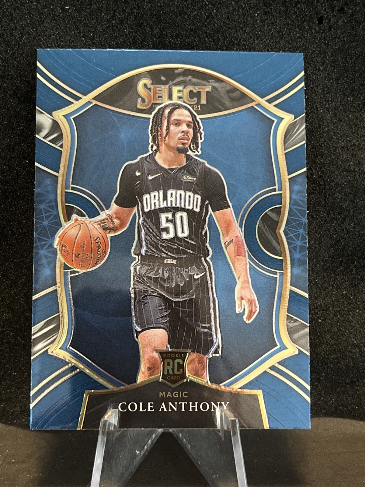 2020-21 Panini Select Cole Anthony Concourse Base Blue Rookie RC #75