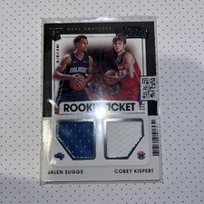Jalen Suggs / Corey Kispert 2021-22 Contenders Rookie Dual Swatches Relic Patch