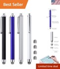 Stylish 5-Inch Mesh Fiber Tip Stylus - 4-Pack Compatible with iPhone & Tablets