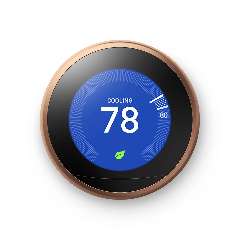 COPPER Pack: Nest Learning Thermostat 3rd gen + 3x Room Sensor + Power Connector - Image 3 of 4