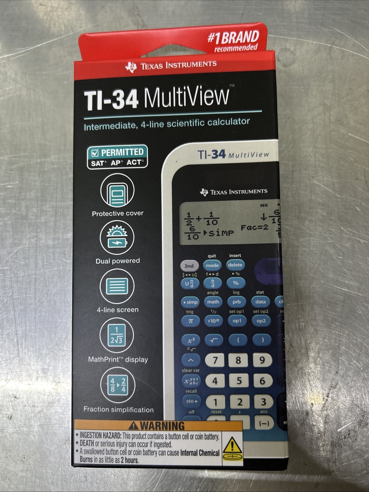 Texas Instruments TI-34 MultiView Scientific Calculator