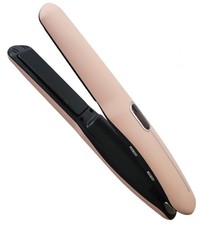 Pink Cordless Hair Straightener and Curler, 2 in 1 Portable Mini Rechargeable