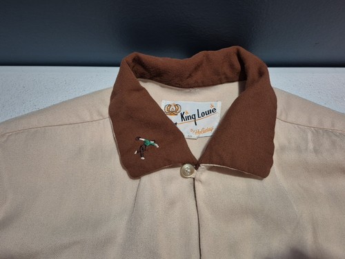 Camisa de Bowling Bordada Óptica King Louie-Walter De Colección - Para Hombre Talla M-*LEER* - Imagen 10 de 15