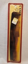 Goody Brand Mock Tortoise Shell Acetate Comb 7 1/2" made in the USA VTG 1975 NOS