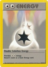 96/102 POKEMON BASE SET UNLIMITED DOUBLE COLORLESS ENERGY UNCOMMON NEAR MINT