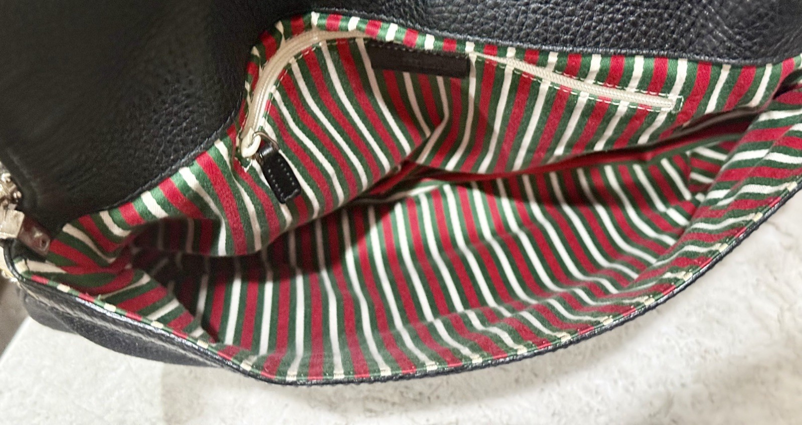 Authentic GUCCI Denim  Interlocking GG Tassel Sho… - image 17