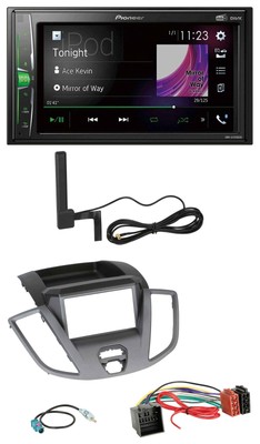 Pioneer MP3 DAB AUX 2DIN Bluetooth Car Stereo for Ford Transit 2018-2019 Black