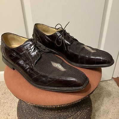 BELVEDERE Stingray and Eel Dress Shoes BROWN Handmade  display picture 2