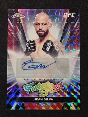 Jean Silva Topps Chrome 2026 Red Geometric Future Stars Autograph /5 BOOKEND