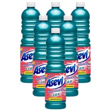 Asevi Concentrated Hard Floor Cleaner Liquid Dirt Remover Cian 1L x6 3.07 per litre