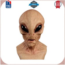 Realistic Alien Mask Full Head Latex Mask for Halloween Cosplay Costume Party
