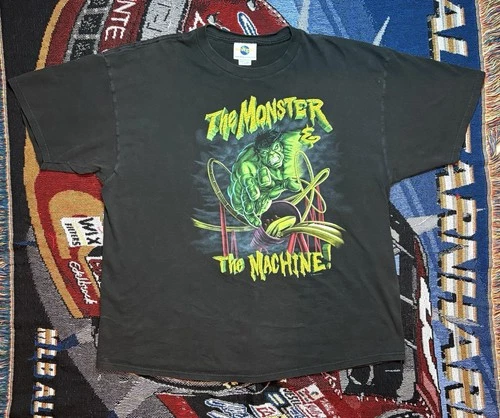 Vintage Universal Studios Incredible Hulk Shirt Rollercoaster Men's 2XL 90s