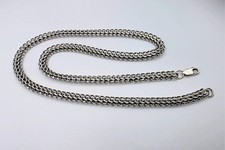 925 Sterling Silver Snake Weave Handmade Chain 34g