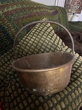 ANTIQUE VESSEL, basin, pot, planter- metal