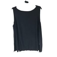 Eileen Fisher Black Sleeveless Tank Top Womens Size 1X Viscose Blend USA Made
