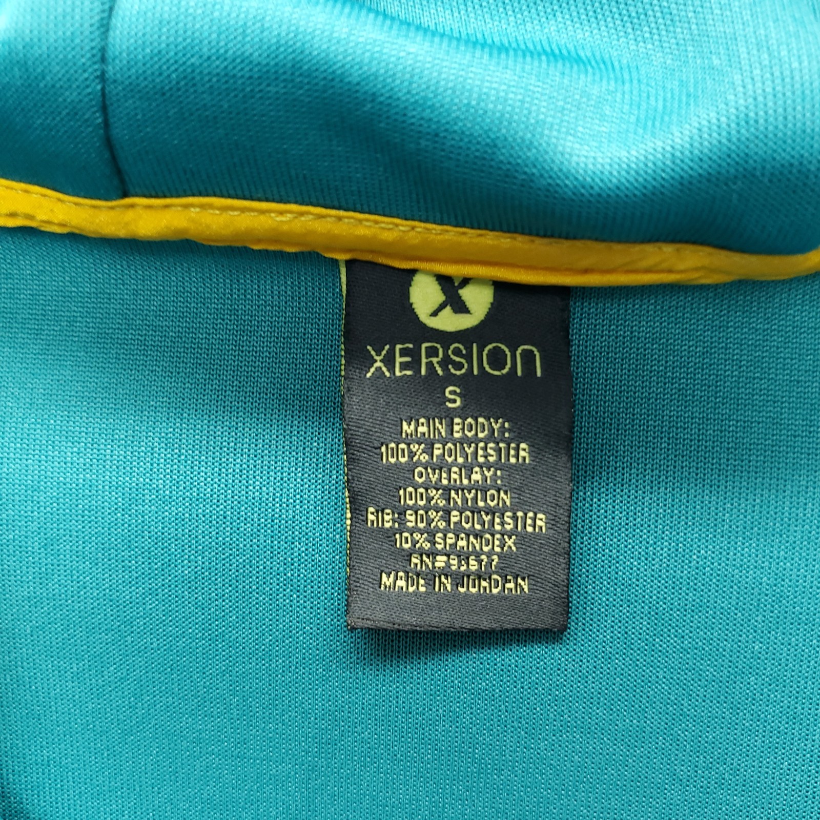 Xersion Track Jacket Mens Small Multi Raglan Sleeve Stretch Hooded Quarter Zip thumbnail 4