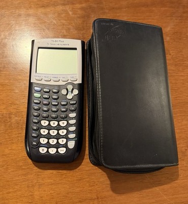 Texas Instruments TI-84 Plus Grafikrechner mit Safe Case und Leder Etui