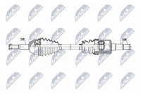 NTY Antriebswelle Links, Vorderachse U.A. FüR Chrysler, Lancia, VW