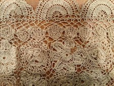 lot de 4 napperons anciens irlandais crochetés 15 x 10, 4 serviettes phelans Irlande